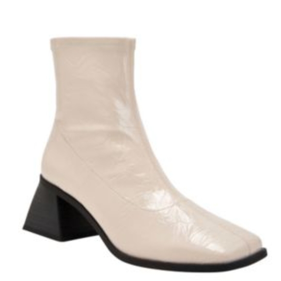 Katy Perry Collections Shoes - Katy Perry Collections Cream Heeled Boots